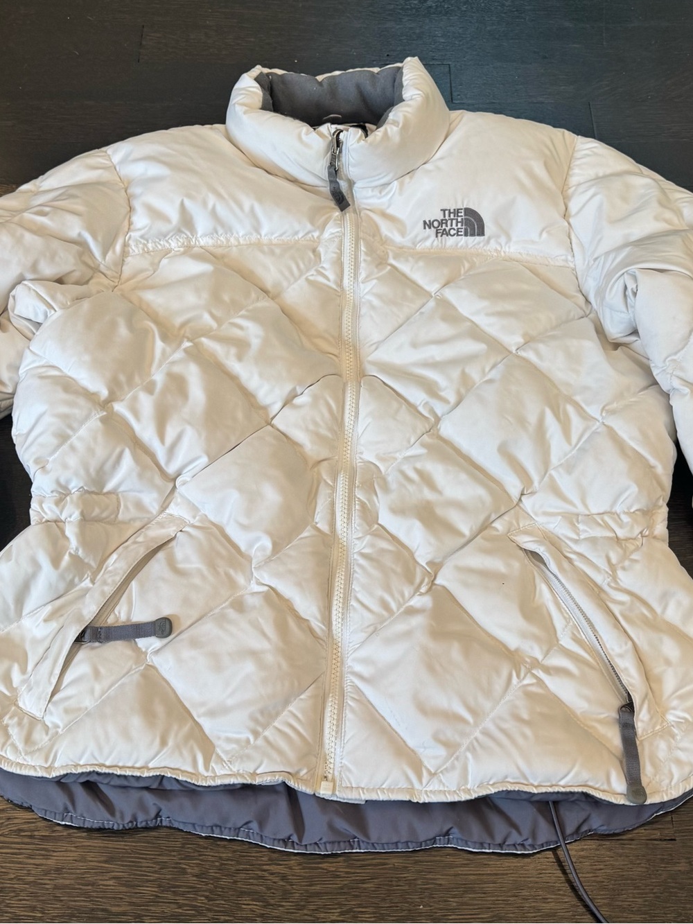 The North Face White Face 550 goose down puffer diamond-quilted pattern LG